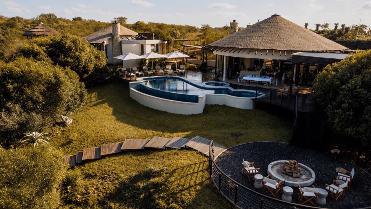 Royal Residence at Thanda Safari filmed for Santori